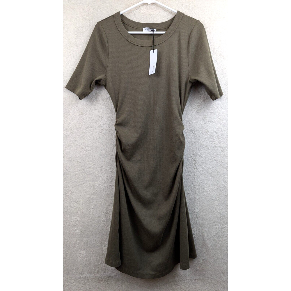 Michael Stars Olive Green Short Sleeve Mini Dress